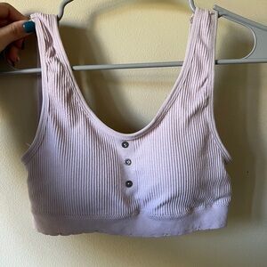Women’s Lucky Brand Pink Ribbed Seamless Bralette
